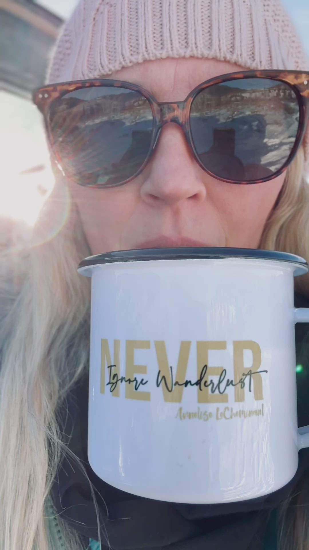 Wanderlust Camp Cups (Set of 4)