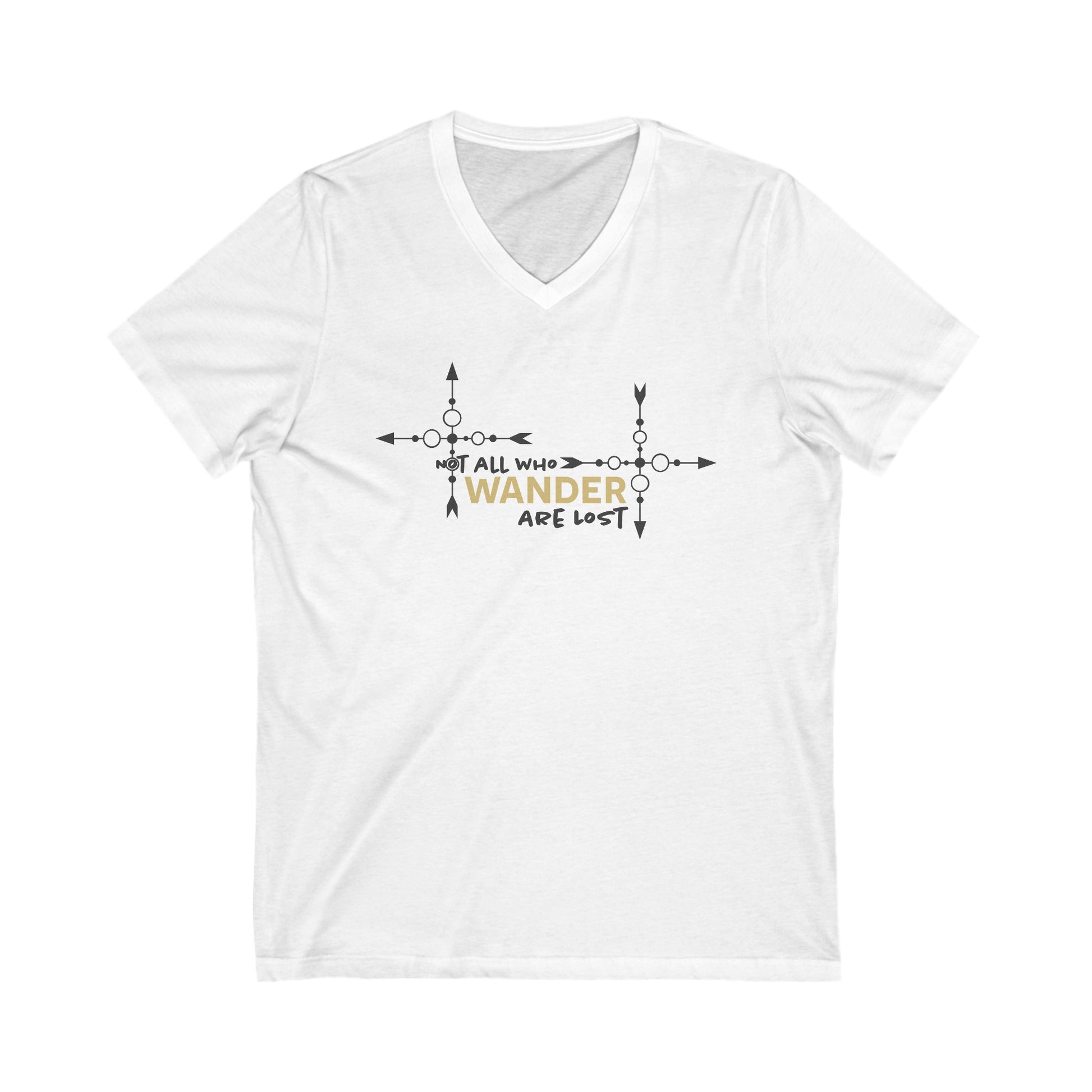 Unisex Jersey Short Sleeve V-Neck Tee